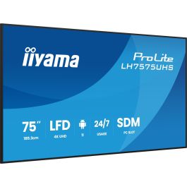IIYAMA 189.3cm(75") LH7575UHS-B2AG 16:9 3xHDMI+DP+2xUSB (Speditionsversand)
