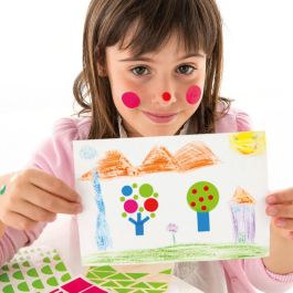 Autocollants Apli Bleu Rond