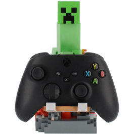 Cable Guys Figurine Support Câble USB Minecraft Creeper - Sous Licence Officielle - 20 cm - Support pour Manette, Télécommande et Smartphone