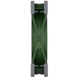 Thermaltake TOUGHFAN 12 - Ventilateur pour radiateur 120 mm à haute pression statique, 9 pales, 500-2000 tr/min, 4 broches, Vert Racing Green