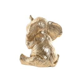 Figurine Décorative Home ESPRIT Doré Eléphant 13 x 12 x 14 cm (3 Unités)