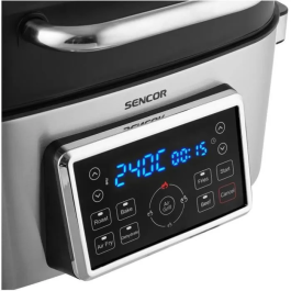 Sencor SBG 8900SS Friteuse sans huile Airfryer et Grill 6L 1660W 7 programmes Température 40-265°C