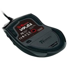 Thermaltake MO-VLS-WDLOBK-01 Souris Gamer Droitier, Laser 8200 DPI, 14 Boutons Programmables, Cable USB 1.8m, Poignées Caoutchouc, Noir