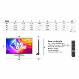 TV intelligente Philips 43PUS9010/12 43" 4K Ultra HD LED HDR QLED