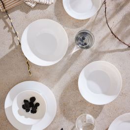 Assiettes Luminarc Apy Blanc verre 18 Pièces