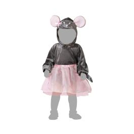 Déguisement Bébé Souris avec Oreilles, Gris, Taille 6-12 Mois, Unisexe