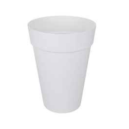 ELHO Pot de fleurs Rond Loft Urban - Ø 34 x 45,6 cm - 23 l - Blanc