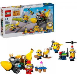 LEGO 75580 Minions et la Voiture-Bananne, Jeu de Construction, 136 Pièces