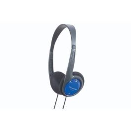 Panasonic RP-HT010E Casque arceau supra-aural avec fil - Fréquence 16-22000 Hz, 60 g, Noir et Bleu