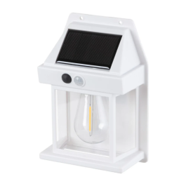 Asalite Aplique Solar IP44 3W 3000K 100Lm con Sensor PIR - Blanco [ASAL-0289]