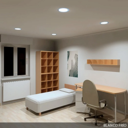 Plaque LED Circulaire 18W 1800Lm 4200K Aluminium Blanc [GR-RDP1305-18W-W]