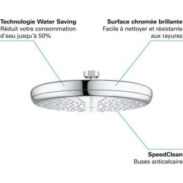 Douche de tete GROHE Vitalio Start 210 - jet unique - économie d'eau - raccord fileté 1/2 - 26415000