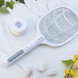 Raquette Anti-insectes Rechargeable 2 en 1 avec Lumière UV KL Rak InnovaGoods