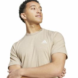 T-shirt à manches courtes homme Adidas Seasonal Essentials Melange Beige