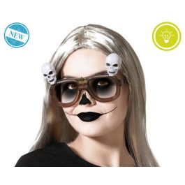 Accessoire Halloween - Lunettes de crânes lumineuses pour déguisement gothique, squelette ou catrina Precio: 3.504. SKU: B16NF4QKGE