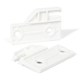 HERRAJES ALK Juego De Varillas Rectangulares Qube Blanc 500mm