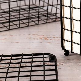 Salva Manteles Acero Pintado Ebano Quid 18,5x18,5x1,5 cm (24 Unidades)