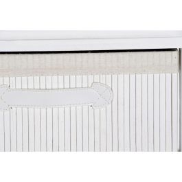 Caisson à Tiroirs DKD Home Decor Blanc Bambou Bois de paulownia 42 x 32 x 63 cm