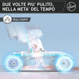 Hoover HW500 Aspirateur et Mop Sans Fil pour Solides et Liquides, Double Rouleau, Moteur 230W