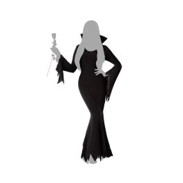 Déguisement Fantôme Sexy Adulte Femme Noir Halloween, Taille XS-S, en Polyester