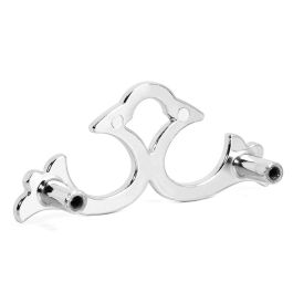 Trentadue Poignée de Meuble Cassi Zamak Finition Chrome Distance Trous 64mm