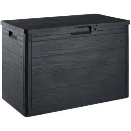 Toomax TOO8009371018630 - Coffre de rangement résine 160 litres gris Woody's 77,5 x 44,5 x 52,7 cm
