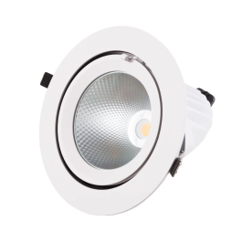 Downlight LED Orientable 40W 6000Lm 2700K Circulaire 40.000H HO-COB-C-OR-40W-WW