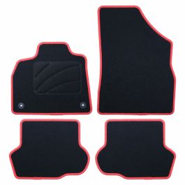 Set de tapis de voitures OCC Motorsport OCCCT0031RD Noir Rouge Citroen DS5 Velours 5 Pièces