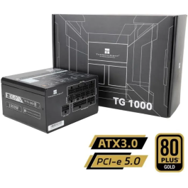 Thermalright TG1000 - Alimentation PC 1000 W 80+ Gold Full Modulaire ATX3.0 Compatible PCI-E 5.0 - Noir