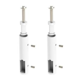 HERRAJES ALK Support Tube Plafond Latéral 30-12 Finitions Blanc / Noir