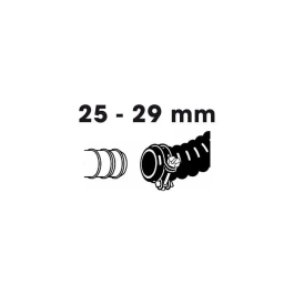 Ubbink Lot de 2 Colliers de Serrage Galvanisés Diamètre 25-29 mm pour Tuyau Spirale - Raccordement Étanche