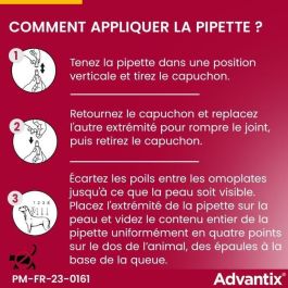 Advantix Pipetas antiparasitarias 6 pour chiens de 40 à 60 kg - 6 pipettes de 6 ml