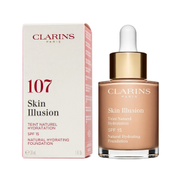 Clarins Skin Illusion Teint Naturel Hydratation Foundation 107 SPF 15 30 mL Precio: 37.5. SKU: SLC-66688