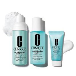 Clinique Solutions Anti-Imperfections Système De Soins De La Peau En 3 Étapes Étui 3 Piezas