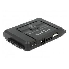 DELOCK Konverter USB 3.0 zu SATA 6 Gb/s / IDE 40 Pin / IDE 44 Pin mit Backup Funktion