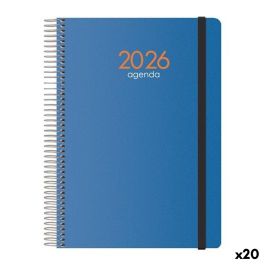 Agenda DOHE SYNCRO Bleu 1/4 15 x 21 cm 2026 (20 Unités)