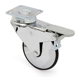 Q&Q Roue Pivotante Irony Aro De Goma Ø75 H101 Plastique Avec Frein