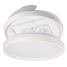 Ventilador DC Blanco 59W 5900lm 3500-4000-6500K 4 Aspas 6 Velocidades