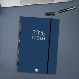 Agenda Finocam OPAQUE Bleu A4 21 x 29,7 cm 2026