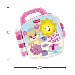 Fisher-Price Livre d'éveil Le goûter de Sis JMC52 - Livre son et lumière avec 20 chansons, sons et apprentissages - Format compact Precio: 37.932. SKU: B16QDFBEQ4