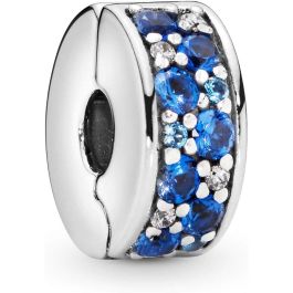 Perle de verre Femme Pandora BLUE PAVE Bleu Argenté