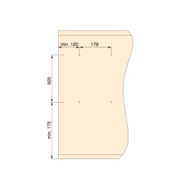 Emuca Miroir extractible pour l'intérieur de l'armoire, Peint en moka, Acier et Plastique et Verre.
