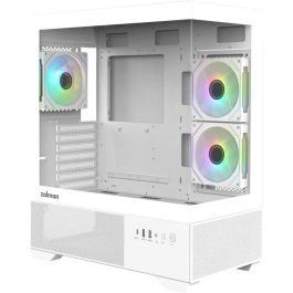 Zalman CHRONIX V2 ZM-CHROV2WH - Boîtier PC Moyen Tour ATX sans alimentation, vitres trempées latérale et façade, ventilateurs A-RGB 120 mm, USB Type-C, blanc Precio: 94.968. SKU: B1B7SZ352G