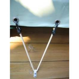 Ubbink Bâche de sécurité et hivernage pour piscine bois 400 x 750 cm, 550 g/m2, NF-P 90-308, bleue - Compatible uniquement piscines Ubbink