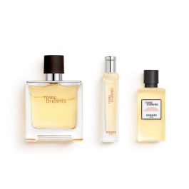 Hermès Ensemble 3 pièces Eau de Parfum TERRE D'HERMÈS vaporisateur 75ml + 15ml + Gel douche 40ml