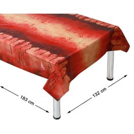 Mantel Plastique Effet Sang 183 x 132 cm pour Décoration Effrayante et Halloween, Grande Taille pour Table Precio: 10.6899996. SKU: B1C3AMF882
