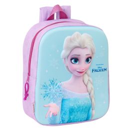 Sac à dos enfant Frozen Rose Bleu ciel 22 x 27 x 10 cm 3D