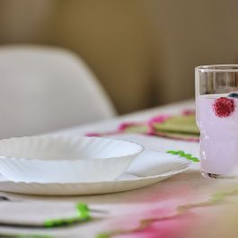 Assiettes Luminarc Feston Blanc verre 18 Pièces