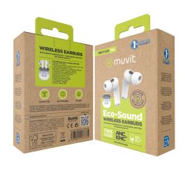 Écouteurs in Ear Bluetooth Muvit for Change Blanc
