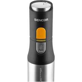 Sencor SHB 6302BK Mixeur plongeant 4 en 1 1200W - Pied inox, fouet, hachoir, mousseur à lait - Noir
